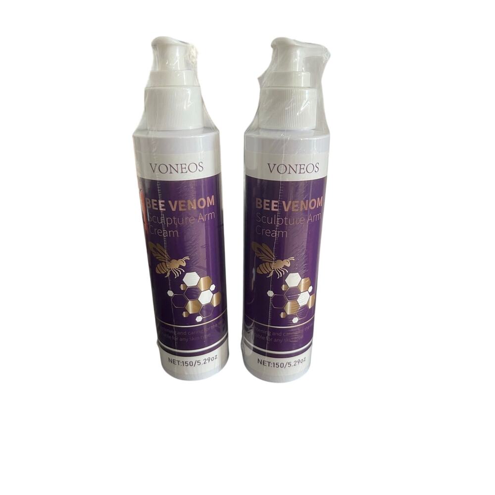 Lot of 2 Voneos Bee Venom Sculpture Arm Cream – 5.29 oz / 150g Each – NIB